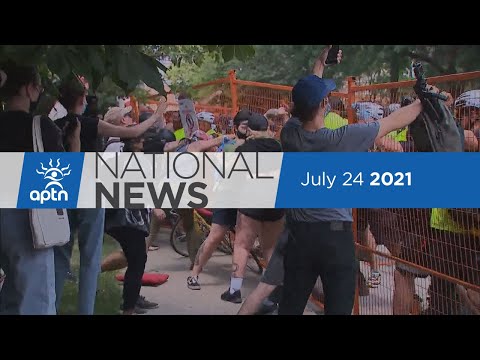 APTN National News July 24, 2021 – B.C. fire threatens community, Family searches for missing woman