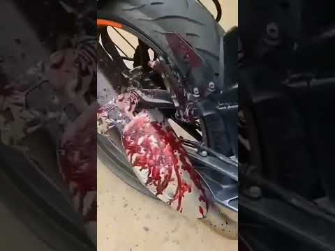 BIKE ACCIDENT 💐 FROM KTM DUKE SPEED 140 🔥TODAY NEW VIRAL VEDIO SUBSCRIBE PLZ #short#bike accident