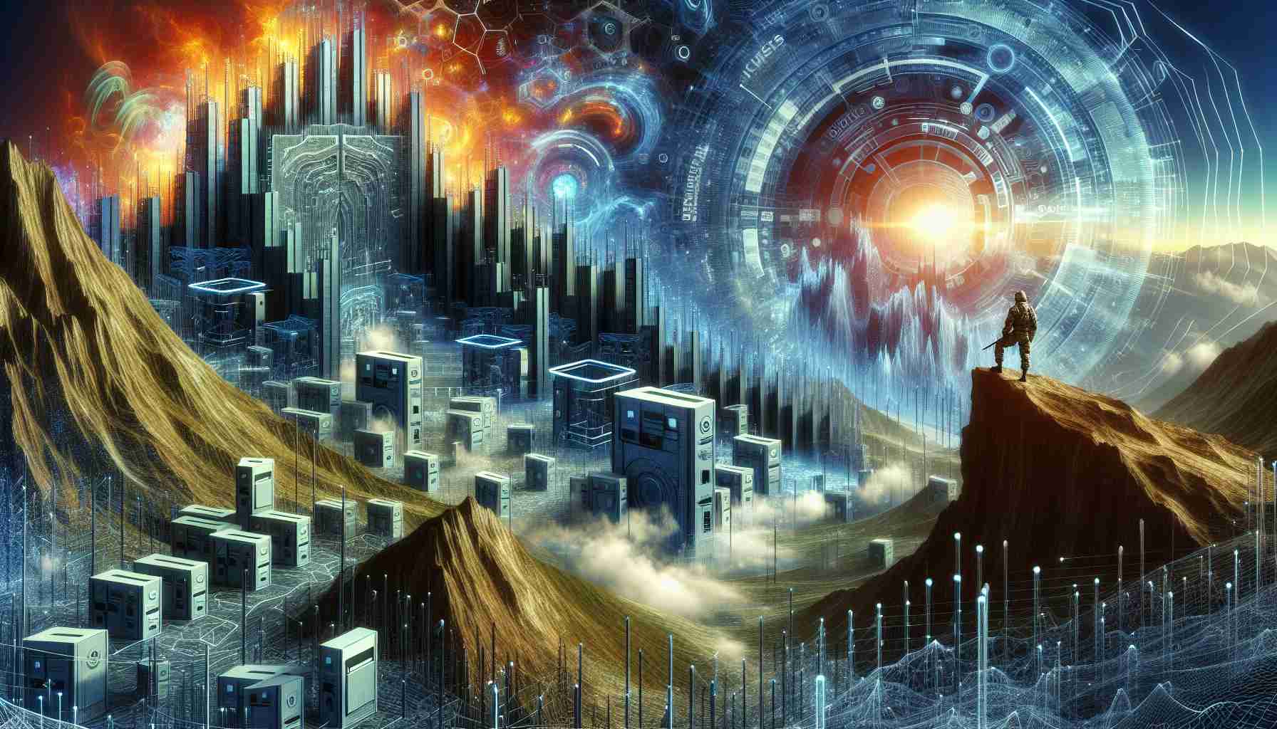 A realistic and high definition image that metaphorically represents the importance of digital resilience in an evolving cyber landscape. A depiction could include fortified digital structures standing firm in the midst of a turbulent and ever-changing digital terrain. Perhaps, there are firewalls withstanding various cyber attacks, or security software standing as guards. The wordings 'Digital Resilience' can be seen prominently within this digital landscape. Use vivid colors to signify the complexity and dynamism of the cyber world.